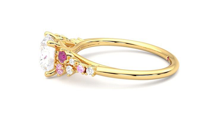 Taylor & Hart Marula Round Engagement Ring 360 degree image 21