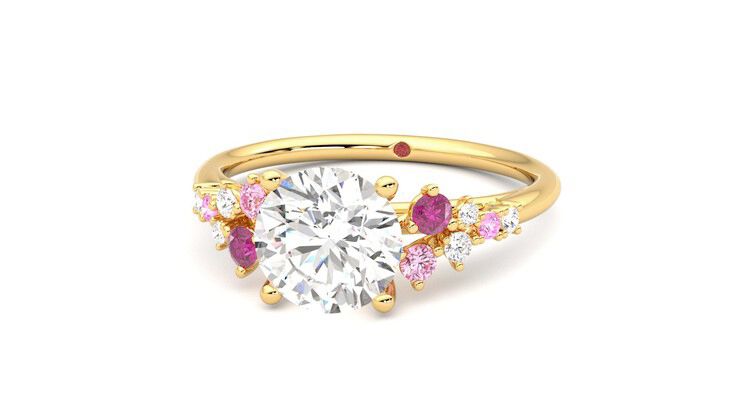Taylor & Hart Marula Round Engagement Ring 360 degree image 27