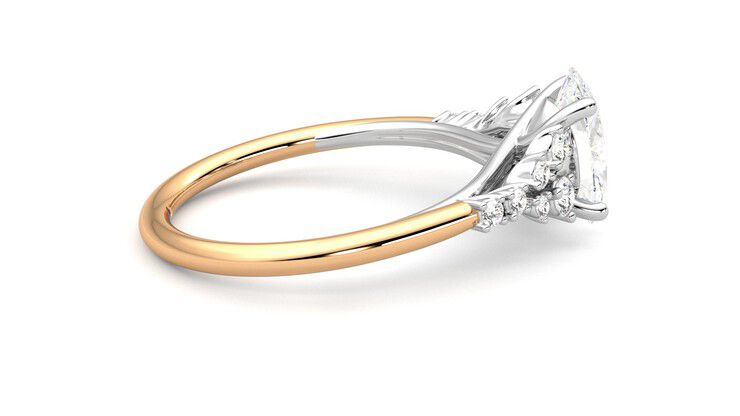 Taylor & Hart Marula Oval Engagement Ring 360 degree image 10