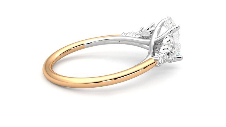 Taylor & Hart Marula Oval Engagement Ring 360 degree image 11