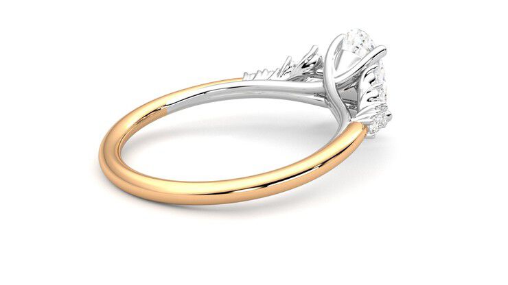 Taylor & Hart Marula Oval Engagement Ring 360 degree image 12