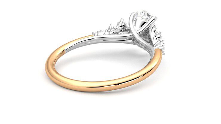 Taylor & Hart Marula Oval Engagement Ring 360 degree image 13