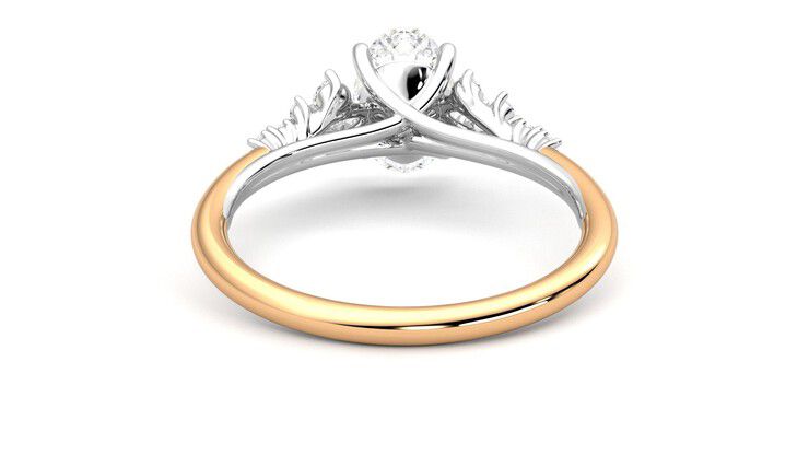 Taylor & Hart Marula Oval Engagement Ring 360 degree image 15
