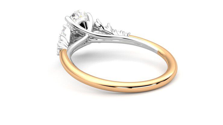 Taylor & Hart Marula Oval Engagement Ring 360 degree image 17