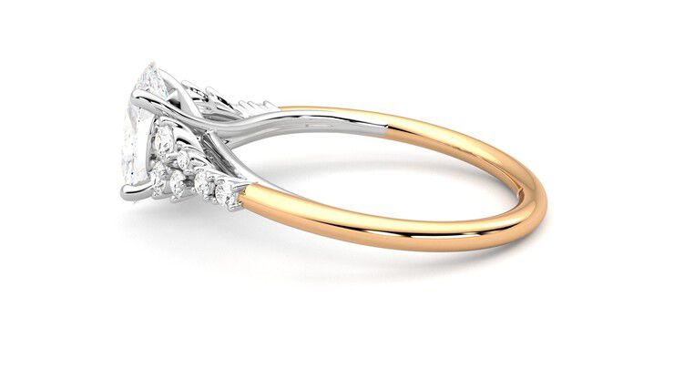 Taylor & Hart Marula Oval Engagement Ring 360 degree image 20