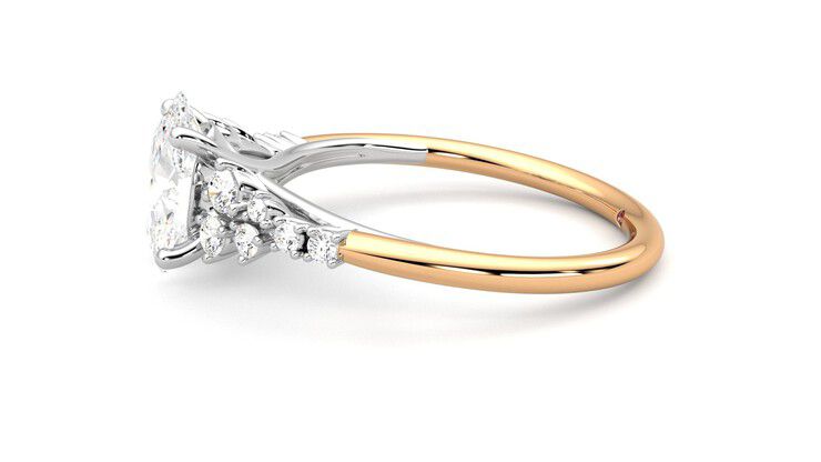 Taylor & Hart Marula Oval Engagement Ring 360 degree image 21