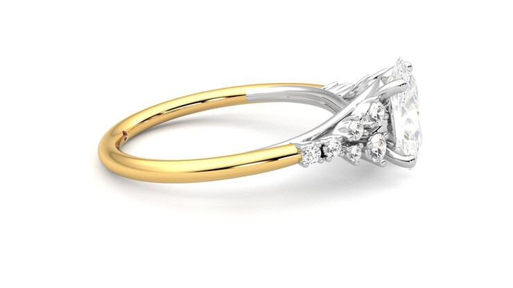 Taylor & Hart Marula Oval Engagement Ring 360 degree image 9
