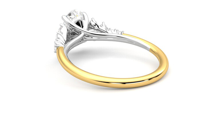 Taylor & Hart Marula Oval Engagement Ring 360 degree image 17