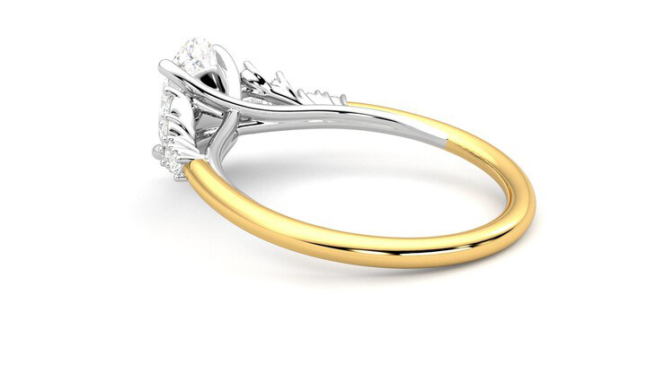 Taylor & Hart Marula Oval Engagement Ring 360 degree image 18