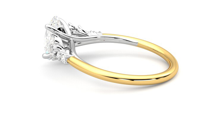 Taylor & Hart Marula Oval Engagement Ring 360 degree image 19
