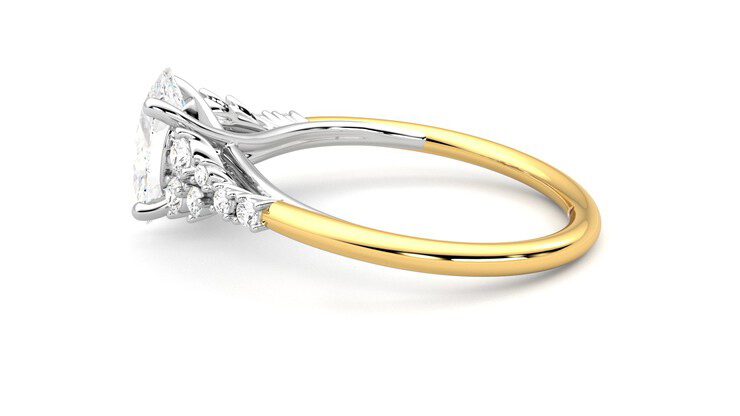 Taylor & Hart Marula Oval Engagement Ring 360 degree image 20