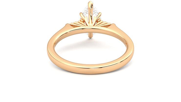 Taylor & Hart Mirror Marquise Engagement Ring 360 degree image 15