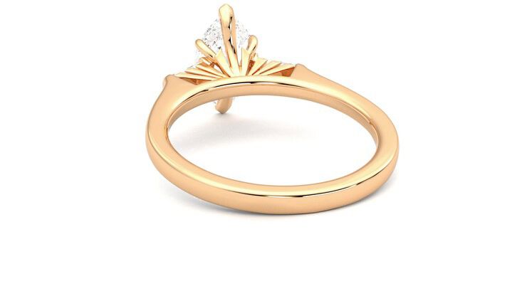 Taylor & Hart Mirror Marquise Engagement Ring 360 degree image 16