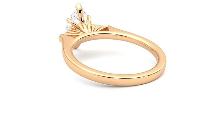 Taylor & Hart Mirror Marquise Engagement Ring 360 degree image 17
