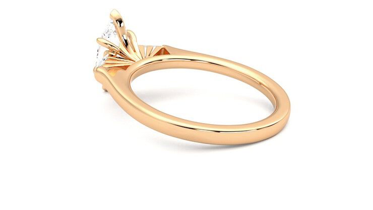 Taylor & Hart Mirror Marquise Engagement Ring 360 degree image 18