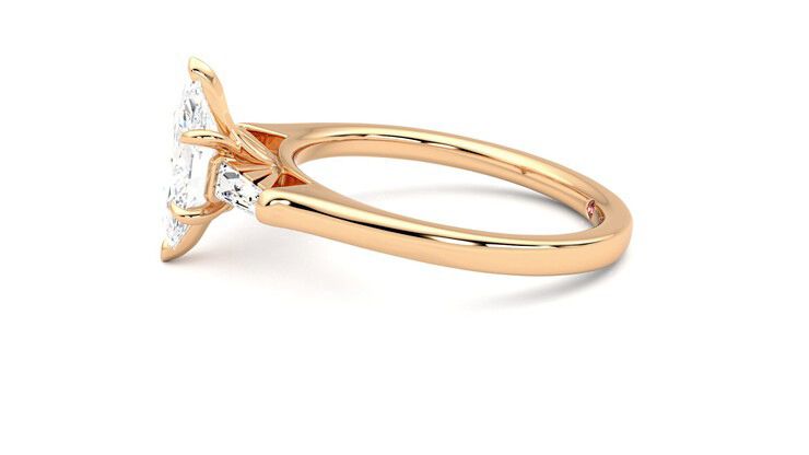 Taylor & Hart Mirror Marquise Engagement Ring 360 degree image 21