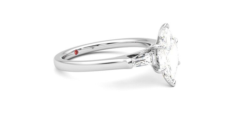 Taylor & Hart Mirror Marquise Engagement Ring 360 degree image 7
