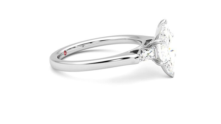Taylor & Hart Mirror Marquise Engagement Ring 360 degree image 8
