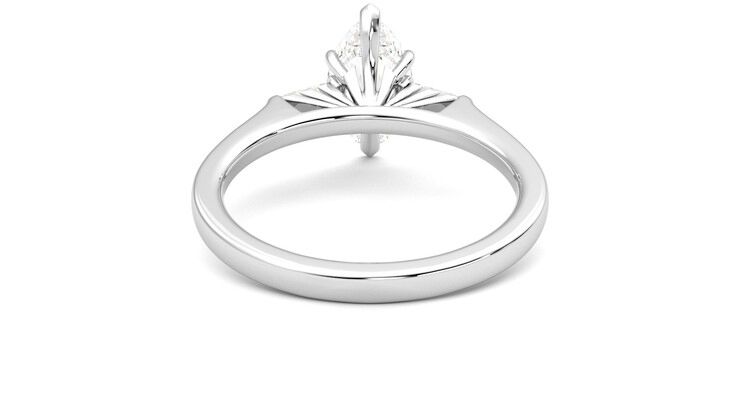Taylor & Hart Mirror Marquise Engagement Ring 360 degree image 15