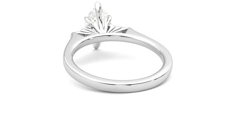 Taylor & Hart Mirror Marquise Engagement Ring 360 degree image 16