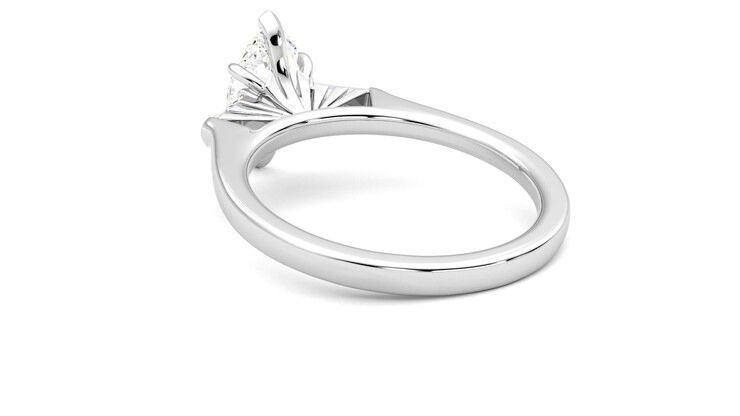 Taylor & Hart Mirror Marquise Engagement Ring 360 degree image 17