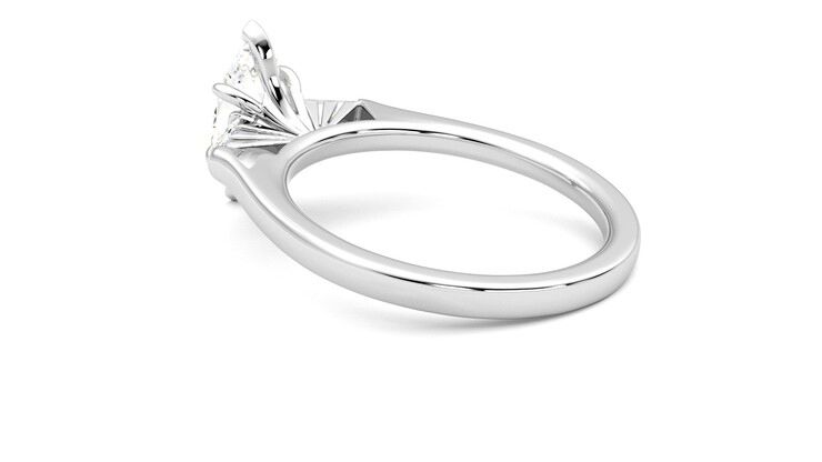 Taylor & Hart Mirror Marquise Engagement Ring 360 degree image 18
