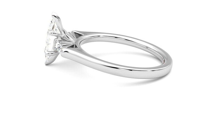 Taylor & Hart Mirror Marquise Engagement Ring 360 degree image 20