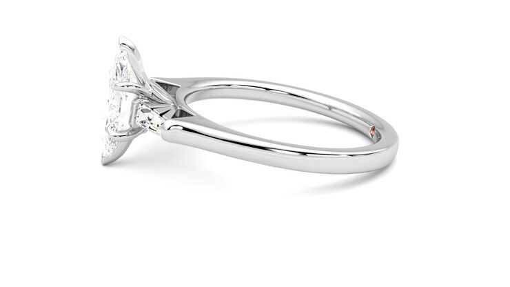 Taylor & Hart Mirror Marquise Engagement Ring 360 degree image 21