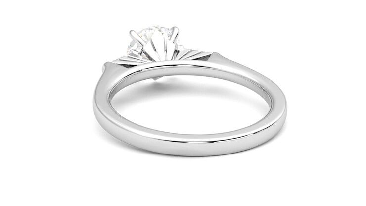 Taylor & Hart Mirror Round Engagement Ring 360 degree image 16