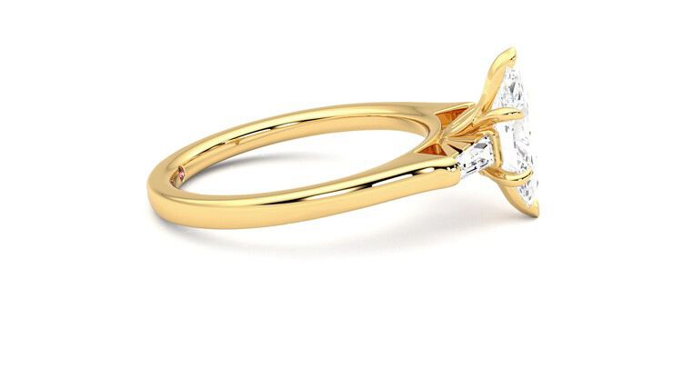Taylor & Hart Mirror Marquise Engagement Ring 360 degree image 9