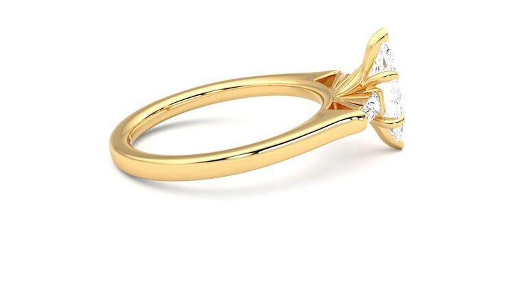 Taylor & Hart Mirror Marquise Engagement Ring 360 degree image 10