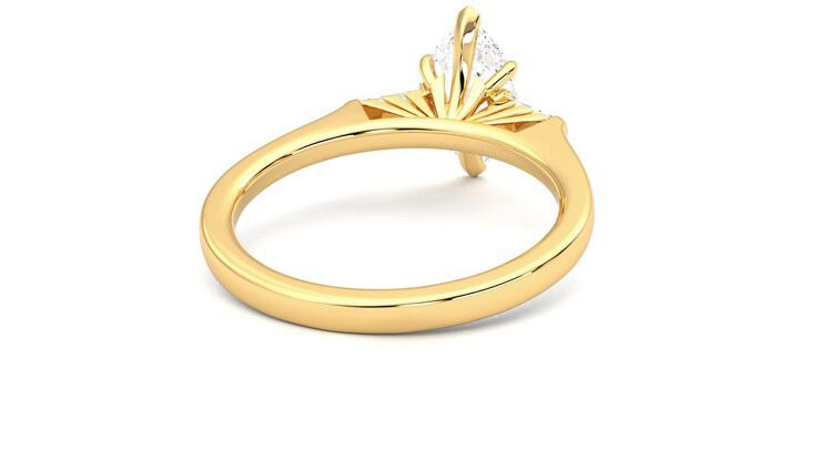Taylor & Hart Mirror Marquise Engagement Ring 360 degree image 14