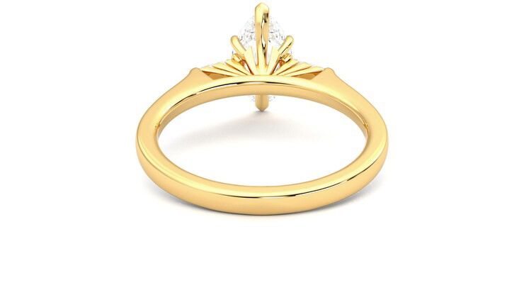 Taylor & Hart Mirror Marquise Engagement Ring 360 degree image 15