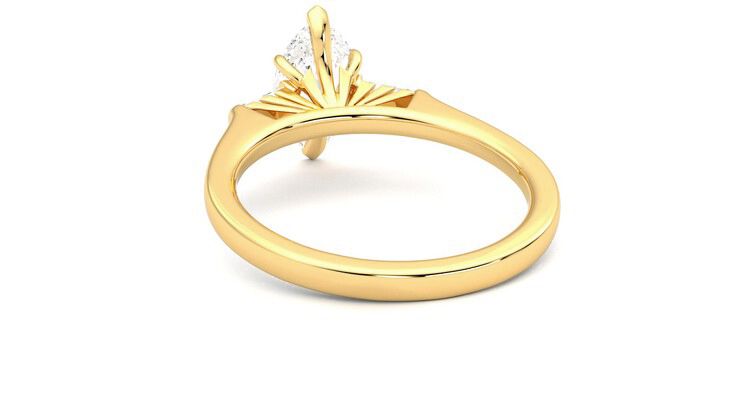 Taylor & Hart Mirror Marquise Engagement Ring 360 degree image 16