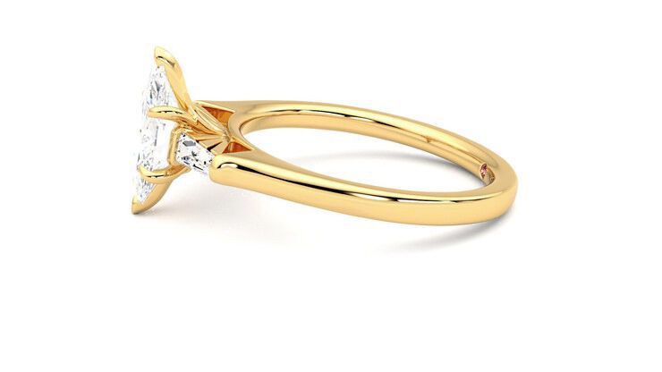 Taylor & Hart Mirror Marquise Engagement Ring 360 degree image 21