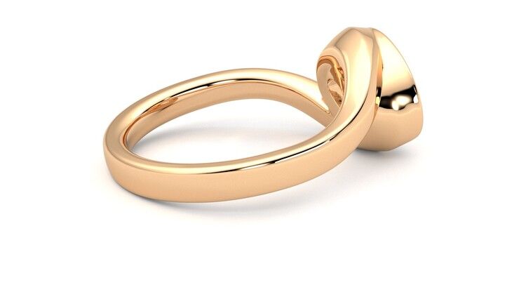 Taylor & Hart Nalu Oval Engagement Ring 360 degree image 11