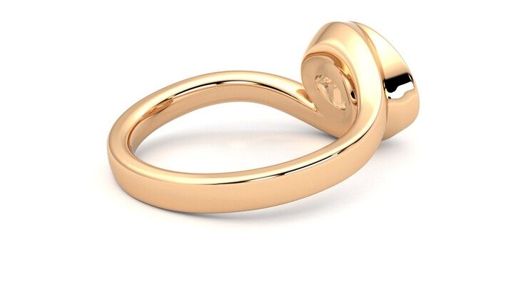 Taylor & Hart Nalu Oval Engagement Ring 360 degree image 12