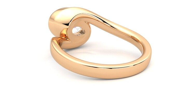 Taylor & Hart Nalu Oval Engagement Ring 360 degree image 17