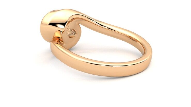 Taylor & Hart Nalu Oval Engagement Ring 360 degree image 18