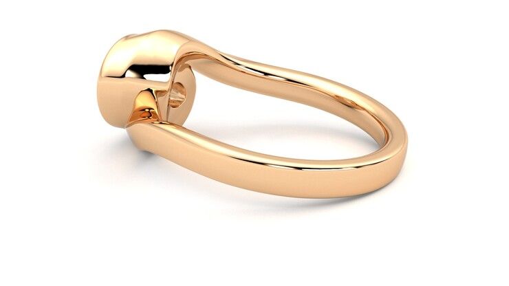 Taylor & Hart Nalu Oval Engagement Ring 360 degree image 19
