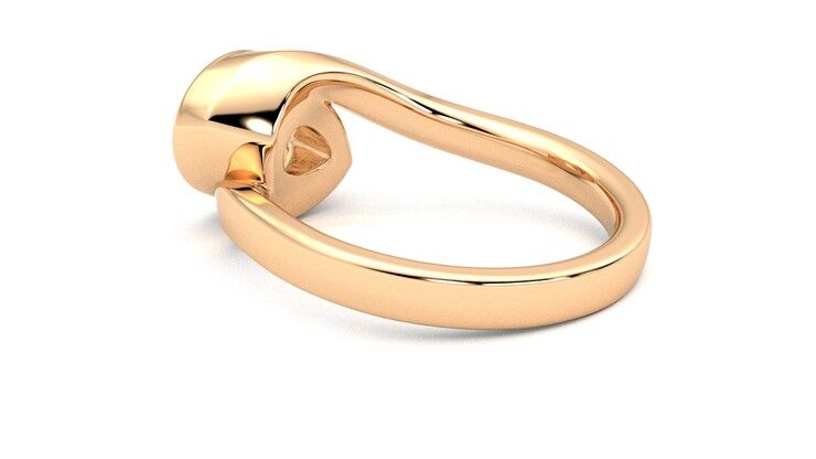 Taylor & Hart Nalu Pear Engagement Ring 360 degree image 18