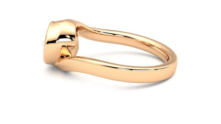 Taylor & Hart Nalu Pear Engagement Ring 360 degree image 20