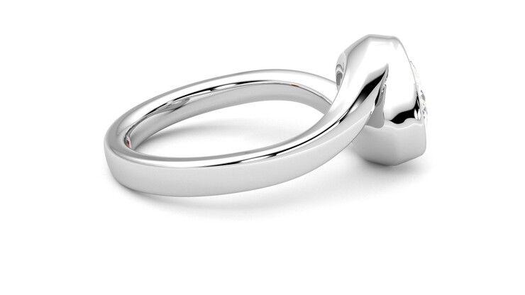 Taylor & Hart Nalu Oval Engagement Ring 360 degree image 10