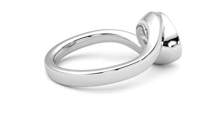 Taylor & Hart Nalu Oval Engagement Ring 360 degree image 11