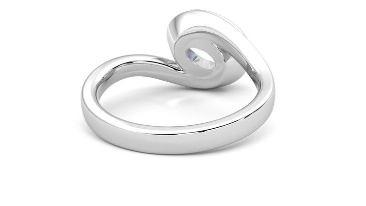 Taylor & Hart Nalu Oval Engagement Ring 360 degree image 14