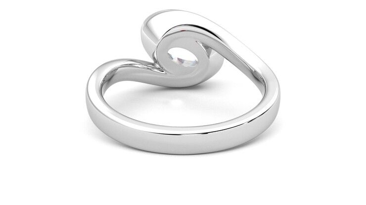 Taylor & Hart Nalu Oval Engagement Ring 360 degree image 15