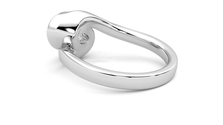 Taylor & Hart Nalu Oval Engagement Ring 360 degree image 18