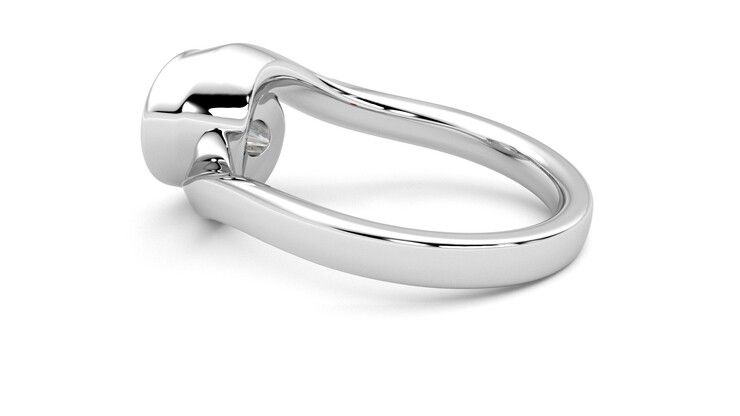 Taylor & Hart Nalu Oval Engagement Ring 360 degree image 19
