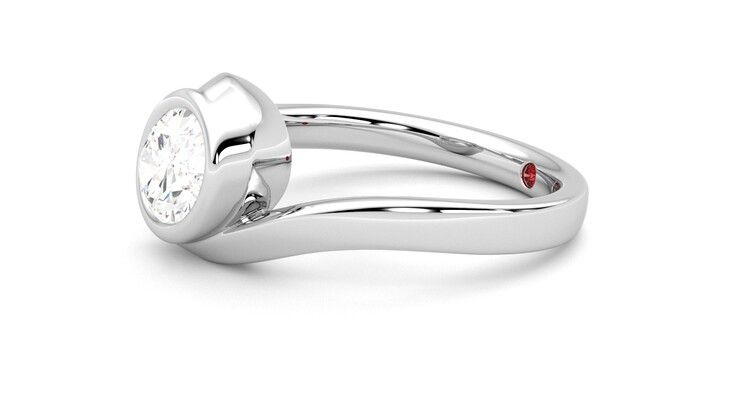 Taylor & Hart Nalu Oval Engagement Ring 360 degree image 22