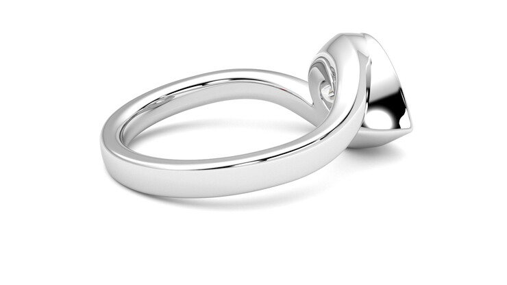 Taylor & Hart Nalu Pear Engagement Ring 360 degree image 11